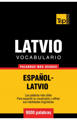 Vocabulario español-latvio - 9000 palabras más usadas