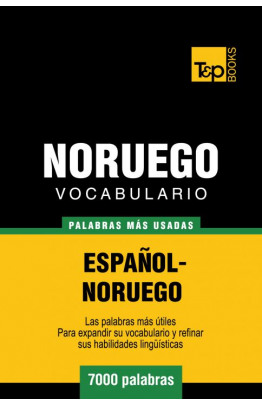 Vocabulario español-noruego - 7000 palabras más usadas