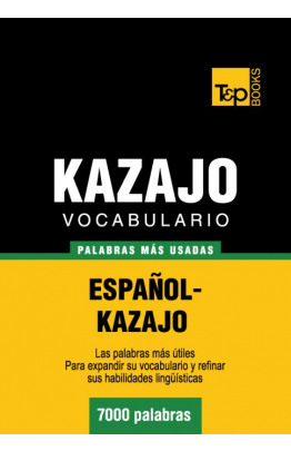 Vocabulario español-kazajo - 7000 palabras más usadas