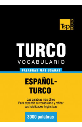 Vocabulario español-turco - 3000 palabras más usadas