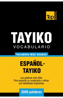Vocabulario español-tayiko - 3000 palabras más usadas